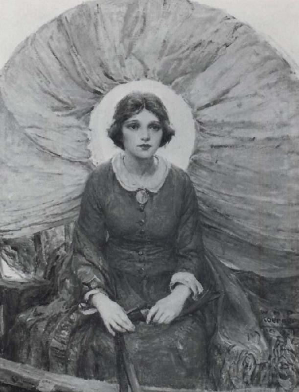 W.H.D. Koerner Madonna of the Prairie Germany oil painting art